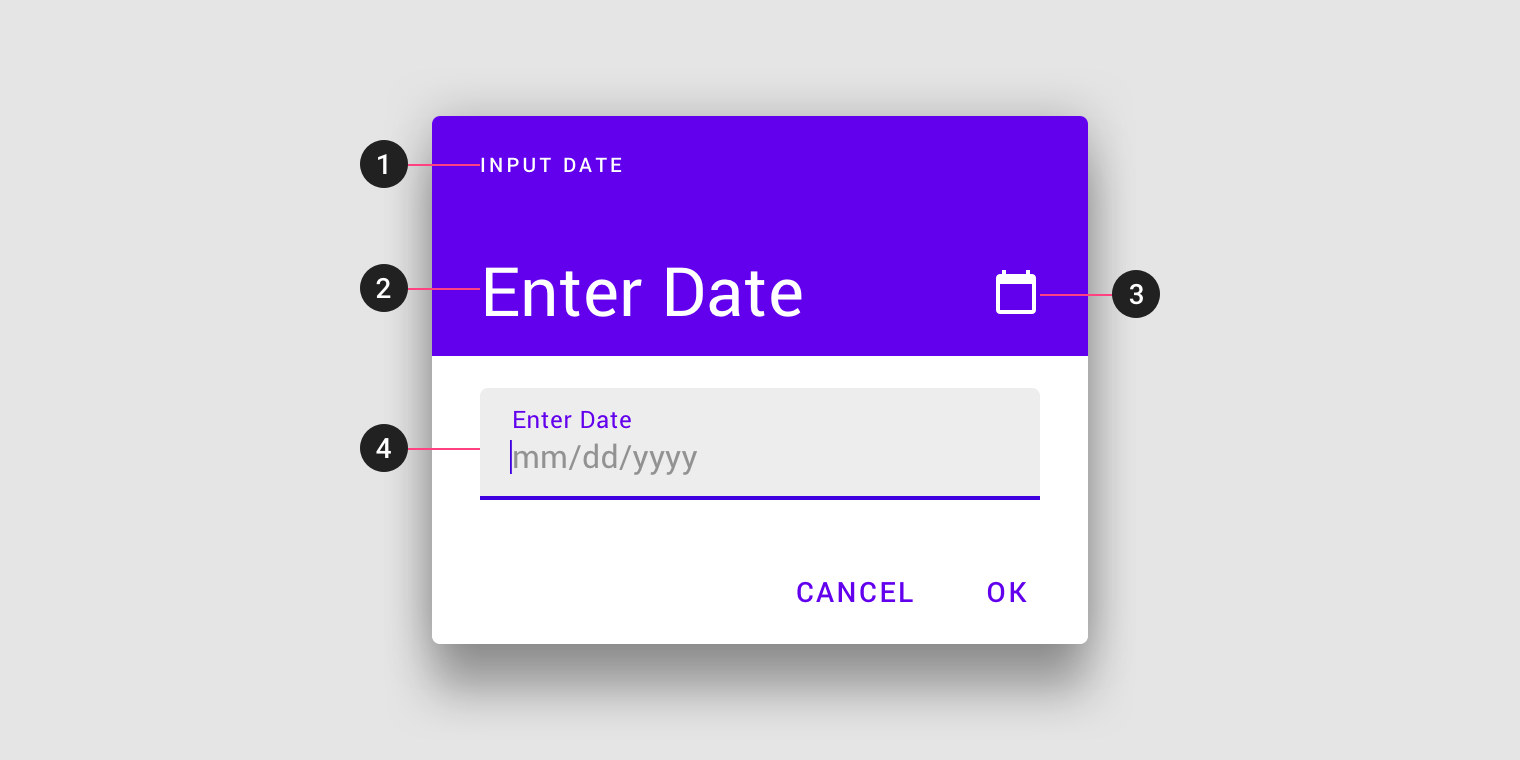 Select date. Easy mobile input.