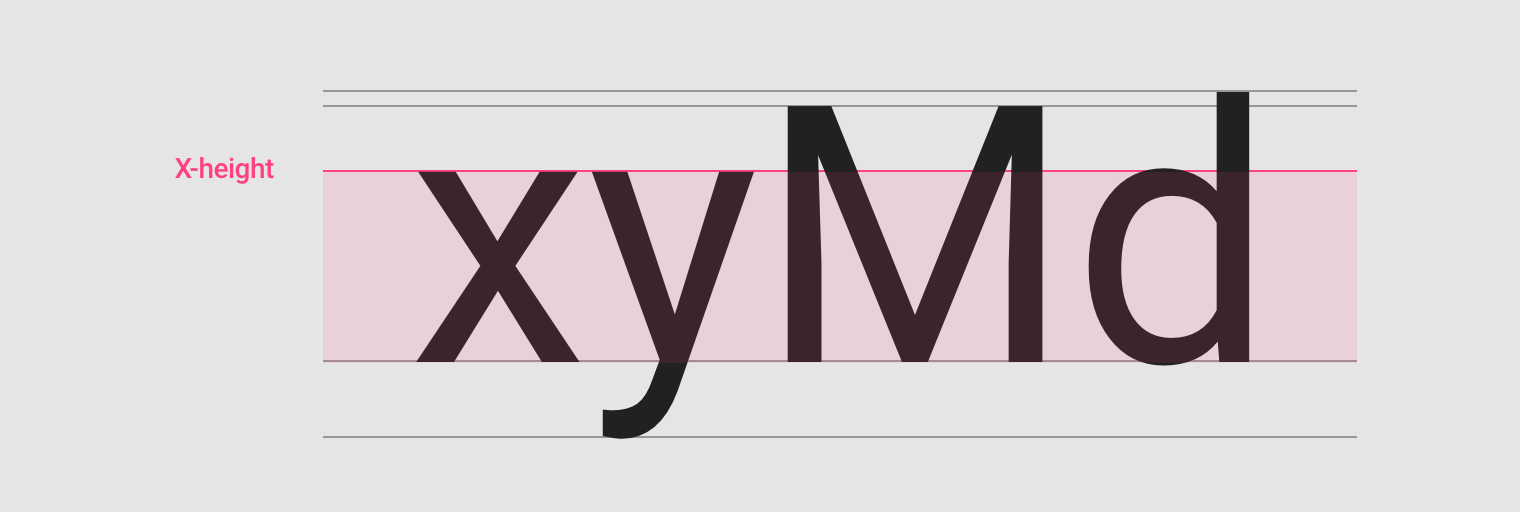 modern typeface x height